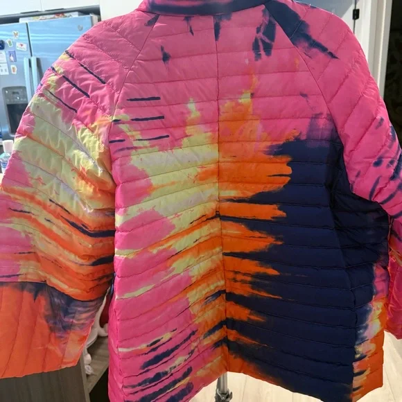 Think Royln L puffer pea coat Colorful Jacket - Picture 2 of 10